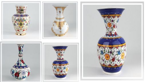 Çini Vazo, Çini Tabak, Çini Ürün Çeşitleri 