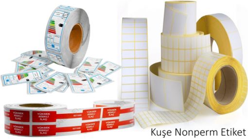 Kuşe Nonperm Etiket, Bursa Kuşe Nonperm Etiket ,Barkod Etiketi, Koli Üstü Etiketi, Ürün Etiketi, Lot Etiketi, Raf Etiketi Ve Gıda Etiketi, Kuşe Nonperm Etiketler Baskılı Etiket, Kuşe Nonperm Etiketler Baskısız Etiket. Cam Etiketi, Otomotiv Sanayi Etiketi, Tekstil Etiketi, Bilişim Sektörü Etiketi, Dosyalama Etiketi, Arşiv Etiketi, Mobilya Sanayi Etiketi, Cam İşleme Sanayi Etiketi