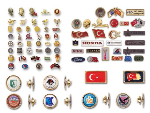  Rozet, Bursa Rozet, Metal Rozeti Parti Rozeti, Dernek Rozeti, Türk Bayrağı Rozeti, Atatürk Rozeti